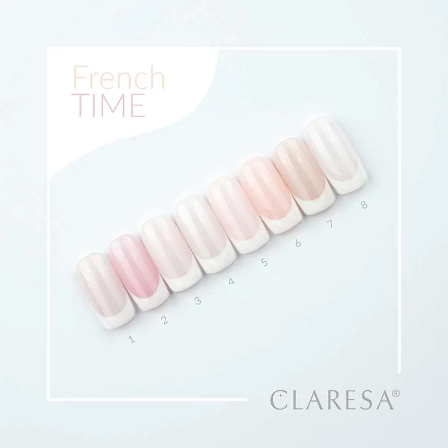 foto manicura esmalte semipermanente french time claresa