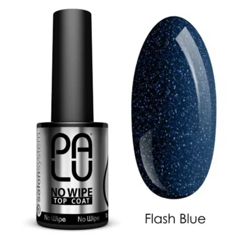 foto top coat semipermanente no wipe flash blue palu