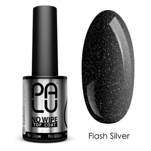 foto top coat semipermanente no wipe flash silver palu